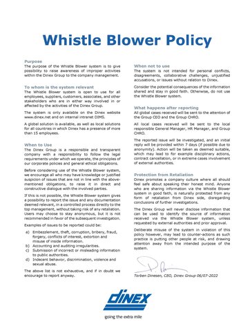 Whistle Blower Policy